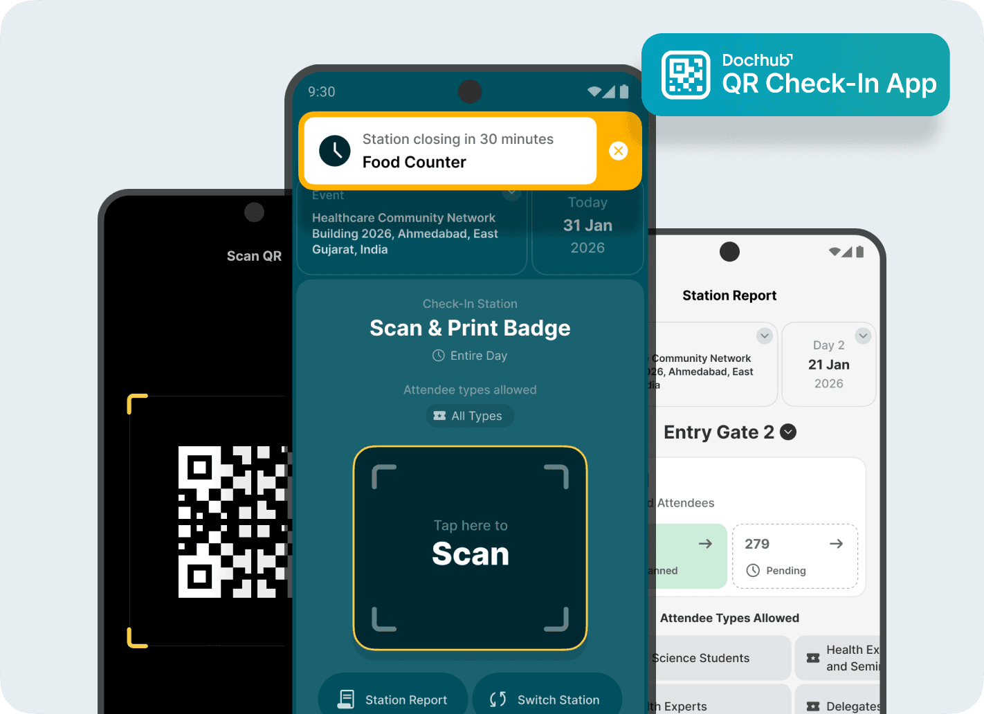 QR Check-in demonstration